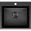 Chiuvetă Mexen Solix, din oțel inoxidabil cu 1 compartiment, 500 x 450 mm, neagră, 6402501000-70