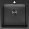 Chiuvetă Mexen Solix, din oțel inoxidabil cu 1 compartiment, 500 x 500 mm, neagră, 6407501000-70