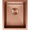 Chiuvetă Mexen Trixo, din oțel inoxidabil cu 1 cuvă, 370 x 440 mm, cupru periat, model fagure, 6412371000-65HC