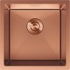 Chiuvetă Mexen Trixo, din oțel inoxidabil cu 1 cuvă, 440 x 440 mm, cupru periat, 6413441000-65