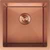 Chiuvetă Mexen Trixo, din oțel inoxidabil cu 1 cuvă, 440 x 440 mm, cupru periat, model fagure, 6413441000-65HC