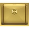 Chiuvetă Mexen Trixo din oțel inoxidabil cu 1 compartiment, 540 x 440 mm, auriu periat, 6414541000-55