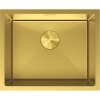 Chiuvetă Mexen Trixo din oțel inoxidabil cu 1 compartiment, 540 x 440 mm, auriu periat, 6414541000-55