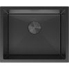 Chiuvetă Mexen Trixo, din oțel inoxidabil cu 1 compartiment, 540 x 440 mm, neagră, 6414541000-70