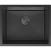 Chiuvetă Mexen Trixo, din oțel inoxidabil cu 1 compartiment, 540 x 440 mm, neagră, model fagure, 6414541000-70HC