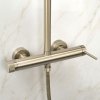 Rea Foss Clif, set de duș cu duș manual și cap de duș, auriu mat, REA-P3913
