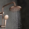 Rea Luis - set de duș cu pipă pentru cadă, cupru mat, REA-P7156
