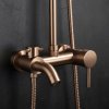 Rea Luis - set de duș cu pipă pentru cadă, cupru mat, REA-P7156