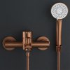 Rea Ontario, baterie cadă cu set de duș manual, cupru mat, REA-B0973