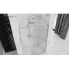 Ușă de duș Rea Rapid Swing cu 1 aripă, 120 x 195 cm, sticlă transparentă de 6 mm, profil cromat, REA-K5456