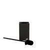 Suport WC metalic Rea Til cu perie, negru mat, REA-88095