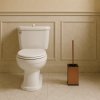 Suport WC metalic Rea Til cu perie, cupru mat, REA-88097