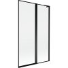 Mexen Mist L, paravan de baie cu 2 aripi, dreapta 110 x 150 cm, ramă neagră, negru - 8A9L-110-011-70-70-P