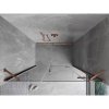 Mexen Mist-H, ușă de duș cu 1 aripă, dreapta, 140 cm, sticlă transparentă, profil mat cupră, 8A5-140-001-65-00-P