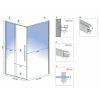 Rea, Cabină de duș REA SOLAR - Perie de cupru 90x90, KPL-96011