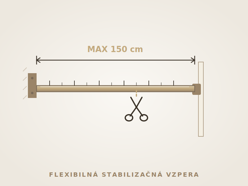 Flexibilná stabilizačná vzpera