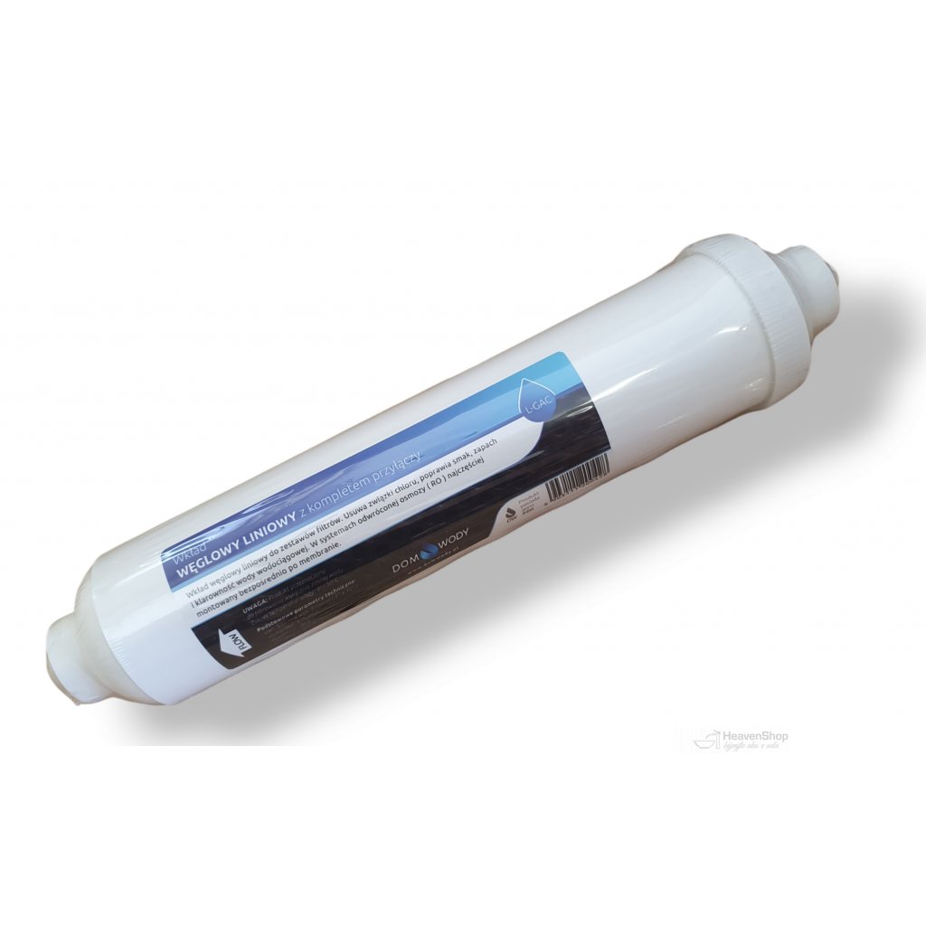 Invena, lineárna uhlíková hlava pre filter vody, INV-SC-B1-268-D