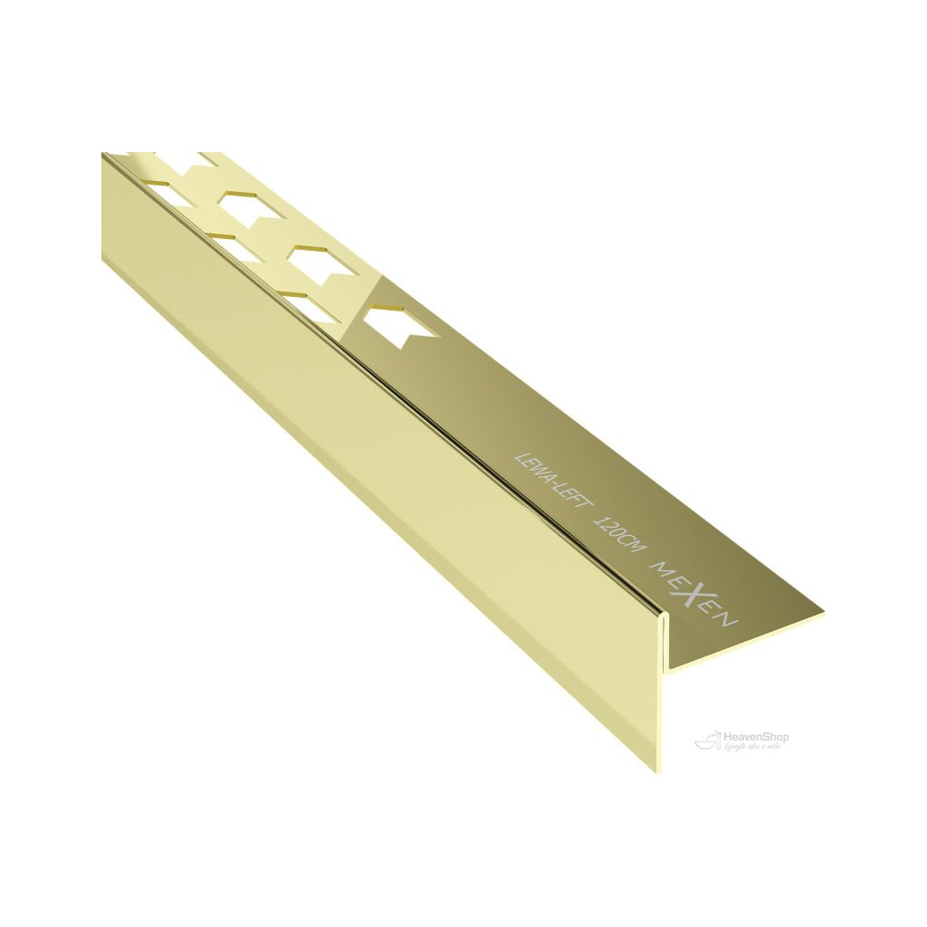 Mexen Line-B lišta 120 cm ľavá, zlatá lesklá, 185001120L