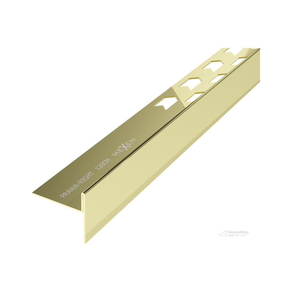 Mexen Line-B lišta 120 cm pravá, zlatá lesklá, 185001120R