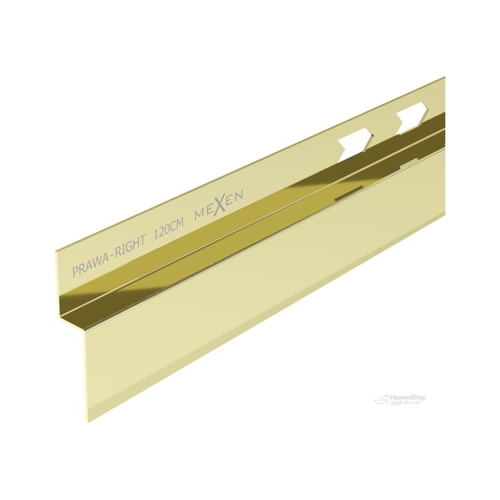 Mexen Line-B lišta 120 cm pravá, zlatá lesklá, 185002120R