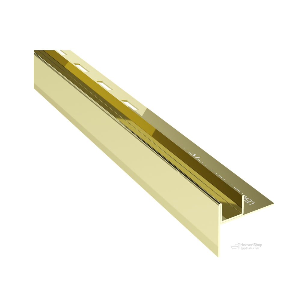 Mexen Line-B lišta na sklo 120 cm ľavá, zlatá, 185004120L