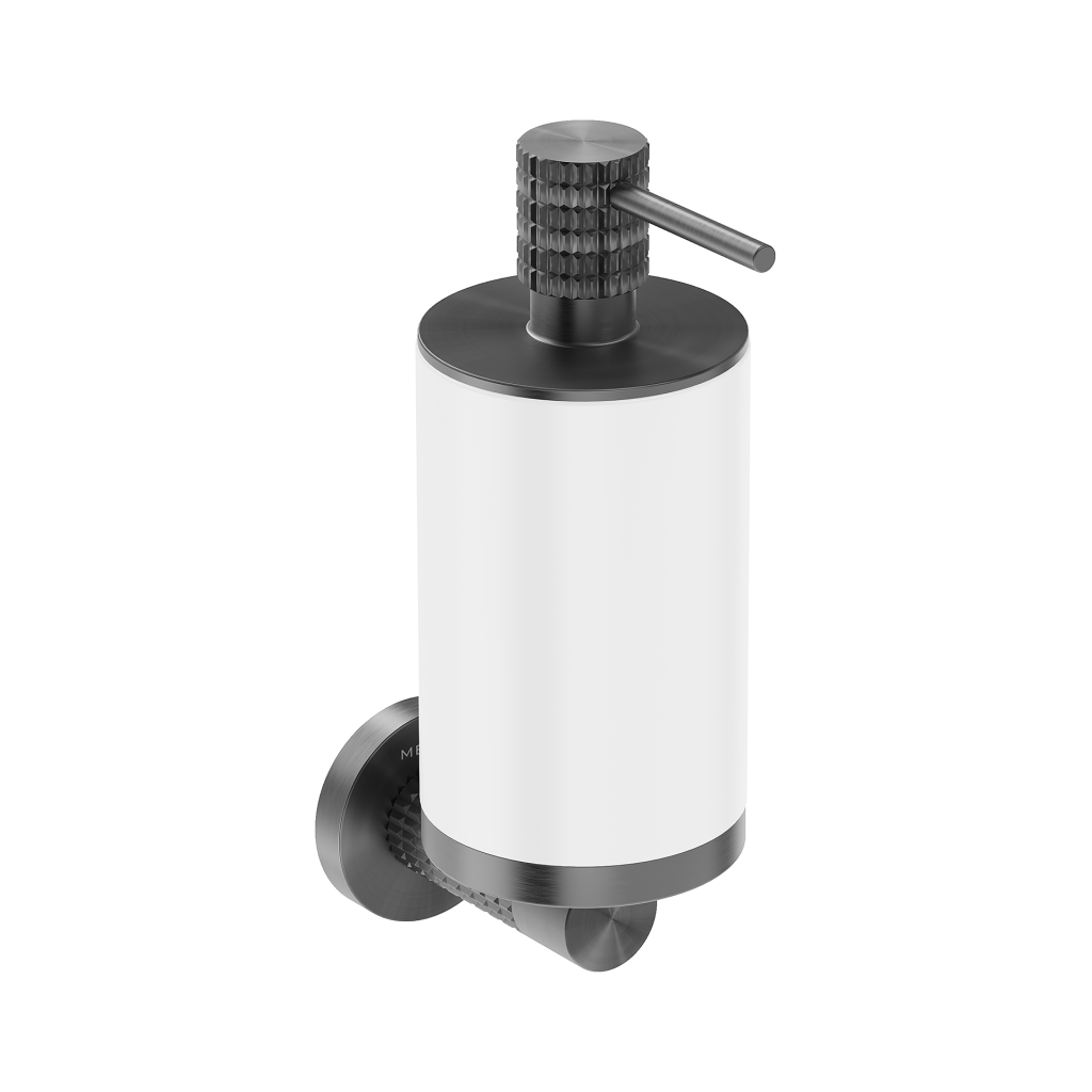 Dozator de săpun de perete Mexen Triv, alb / grafit periat, 250 ml — 70A33058-66W