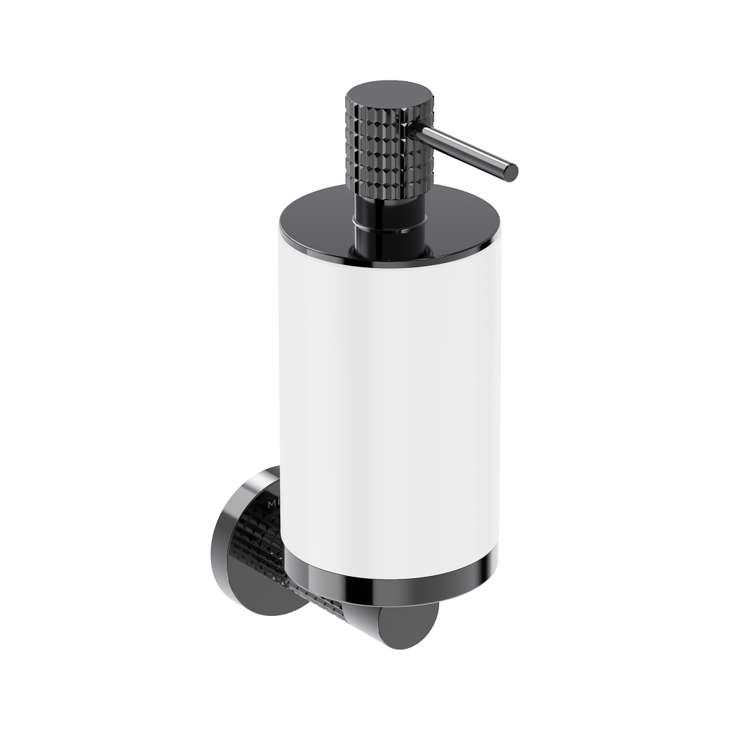 Dozator de săpun de perete Mexen Triv, alb/negru cromat, 250 ml — 70A33058-73W