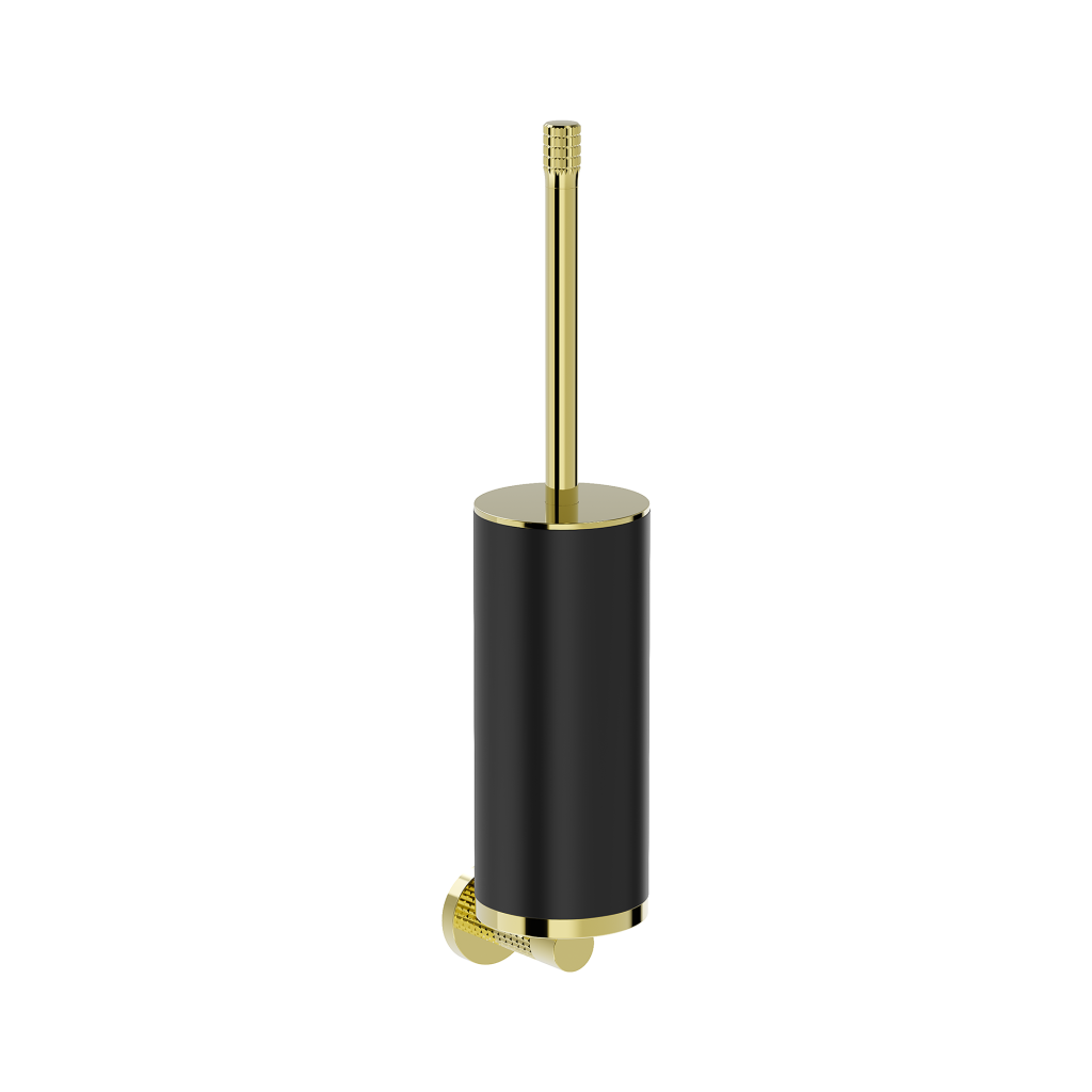 Perie de toaletă suspendată Mexen Triv, neagră/aurie, 430x85 mm — 70A33071-50B