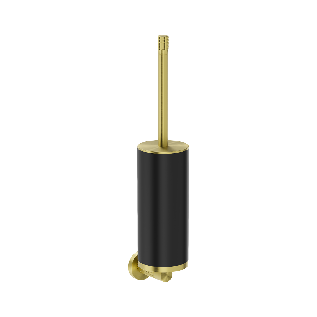 Perie de toaletă suspendată Mexen Triv, neagră / auriu periat, 430x85 mm — 70A33071-55B
