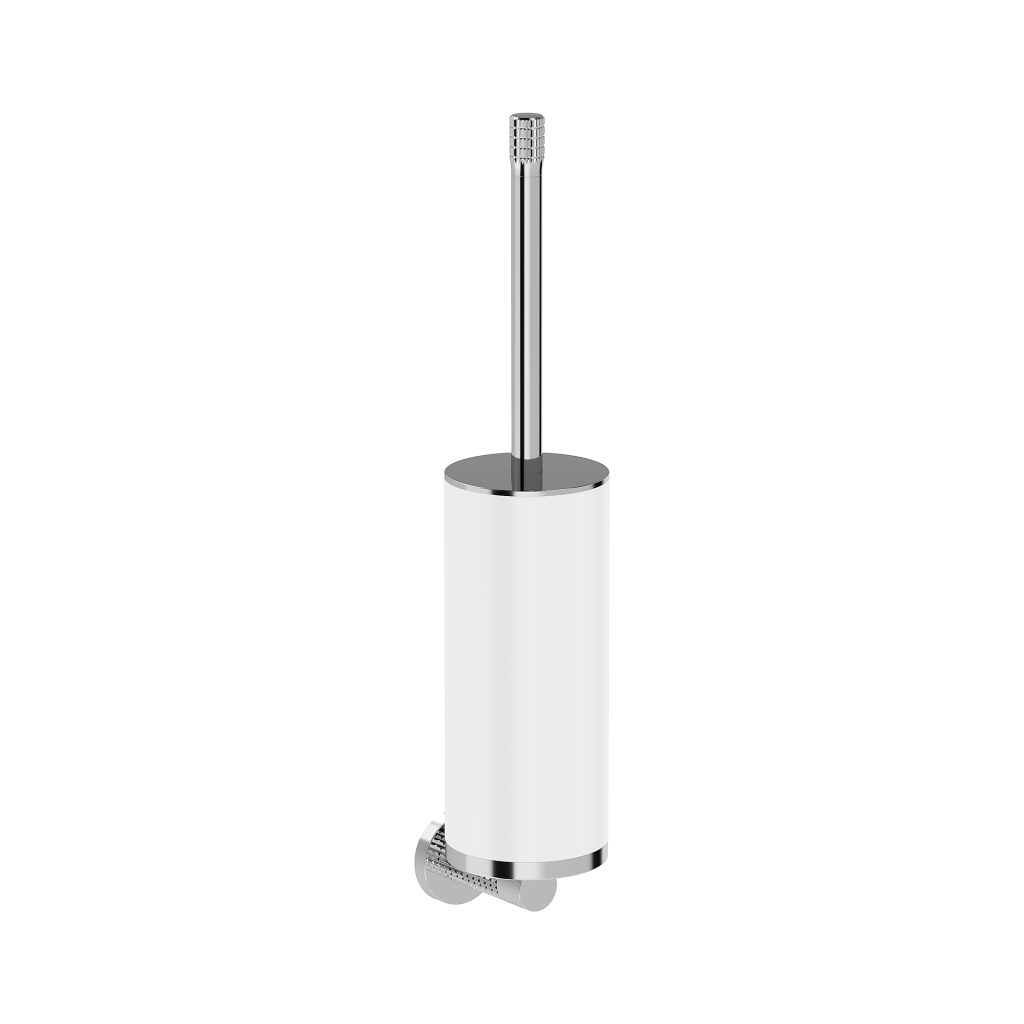 Perie de toaletă suspendată Mexen Triv, albă / cromă, 430x85 mm — 70A33071-00W