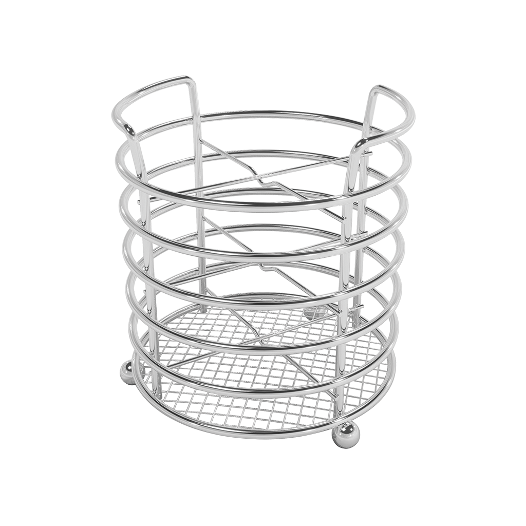 Kuchinox, univerzálny kuchynský stojan okrúhly, Ø 114 × 140 mm, chrómová, LAV-EKA_001M