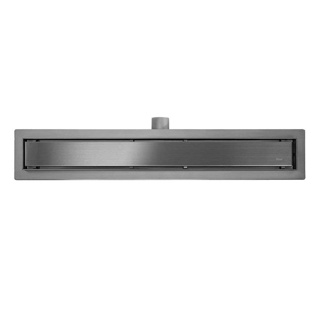 Rea Neox, lineárny podlahový žľab 60 cm, titánová, REA-G9150 – v interiéri
