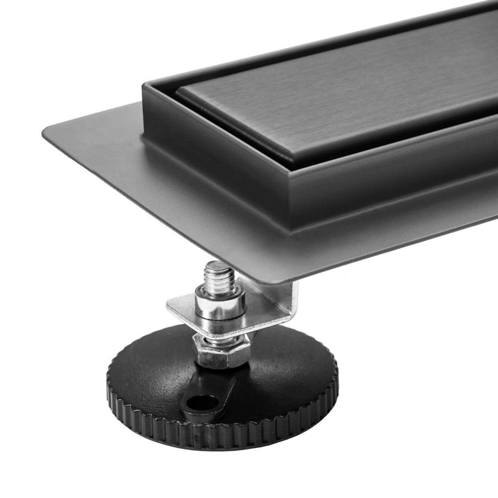 Rea Neox, lineárny podlahový žľab 60 cm, titánová, REA-G9150 – detail povrchu