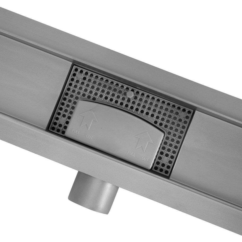 Rea Neox, lineárny podlahový žľab 60 cm, titánová, REA-G9150 – montáž