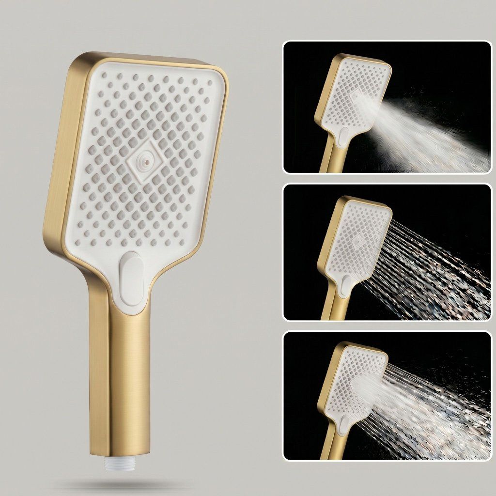 Rea JS-031, ručná sprchová hlavica, 4 funkcie, zlatá matná, REA-03905 – detail povrchu