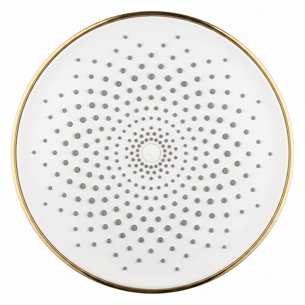 Rea JS-021, okrúhla dažďová sprchová hlavica, Ø 22,5 cm, zlatá lesklá, REA-P0390 – detail povrchu