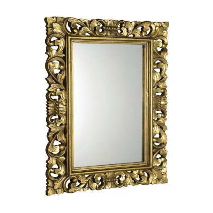 Sapho, SCULE zrkadlo v ráme, 70x100cm, zlatá Antique, IN163