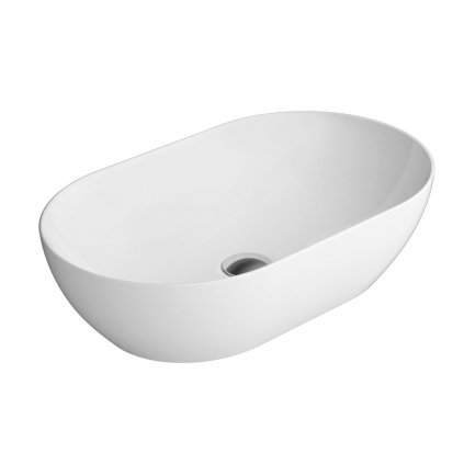 GSI, PURA keramické umývadlo na dosku 60x37 cm, biela ExtraGlaze, 883411