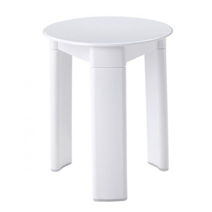 Aqualine, TRIO kúpeľňová stolička, priemer 33x40 cm, biely, 2072