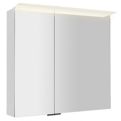 Sapho, LINEX galérka s LED osvetlením, 80x70x15cm, biela, LX080-0030