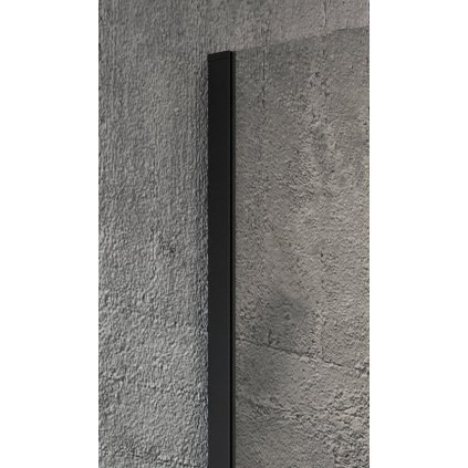 Gelco, VARIO stenový profil 200mm ku sprchovej zástene pre 8mm sklo, čierna, GX1014