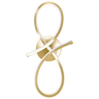 Toolight, LED nástenné svietidlo 18W APP1051-W, zlatá, OSW-01067