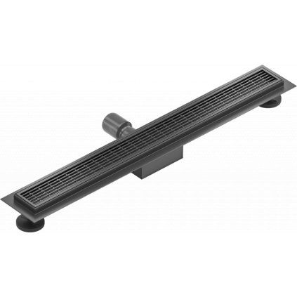 Mexen Flat M33 nerezový sprchový žľab 60 cm, čierna, 1733060-15