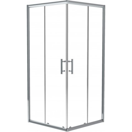 2623 1 kabina jasmin plus kwadratowa szklo transparentne z powloka 80x80x190 cm nowosc