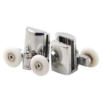 4873 rolki dolne podwojne chromowane do szyb 6 mm fi 23 mm 2 szt
