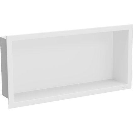 Mexen X-Wall-R, polička na zapustenie na obklad s golierom 45 x 20 cm, biela, 1920452010
