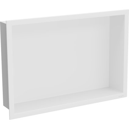 Mexen X-Wall-R, polička na zapustenie na obklad s golierom 45 x 30 cm, biela, 1920453010