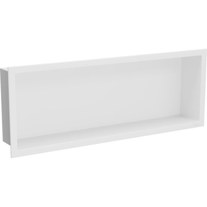 Mexen X-Wall-R, polička na zapustenie na obklad s golierom 60 x 20 cm, biela, 1920602010