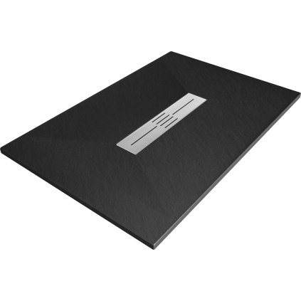 Mexen Toro, SMC obdĺžniková sprchová vanička 110 x 70 cm, čierna matná, 43707011
