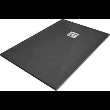 Mexen Stone+, obdĺžniková vanička z minerálneho kompozitu 140 x 90 cm, antracitová, 447189014